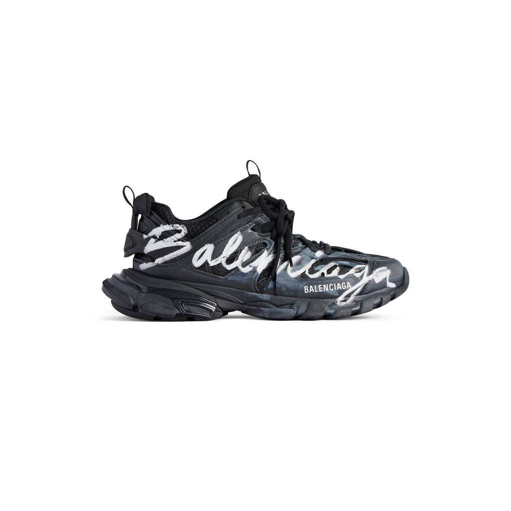Balanciaga Track Noir Avec Logo Blanc