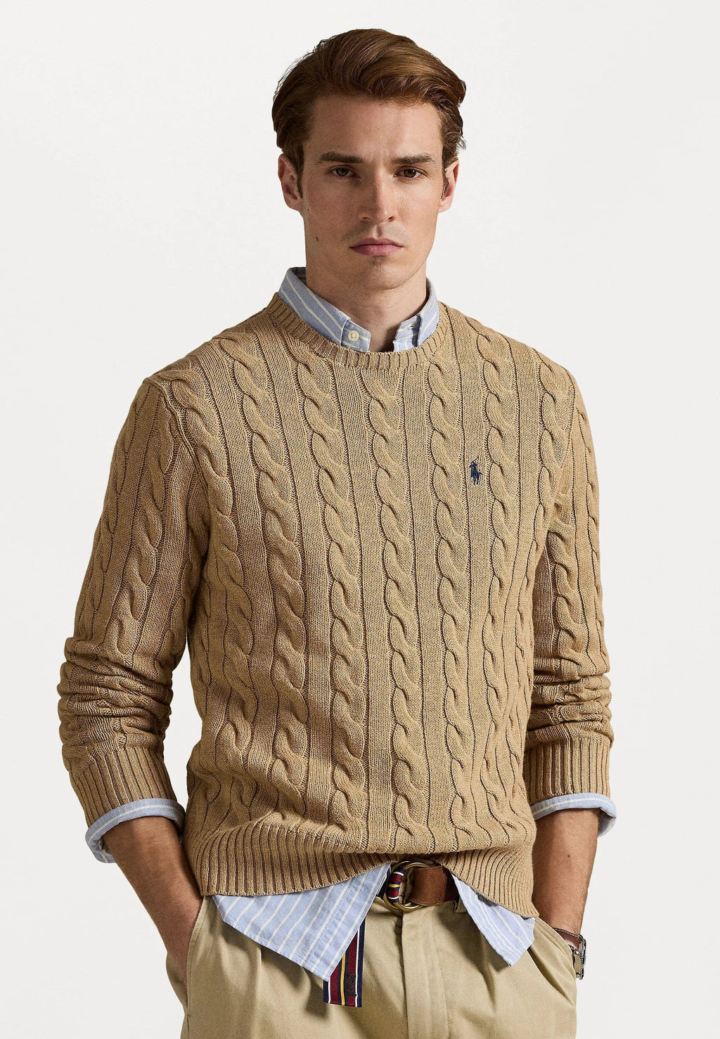 Pull Ralph Lauren En Laine Caramel