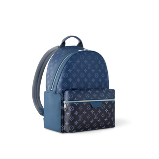 Sac à dos Discovery PM Toile Monogram Bleu et noir