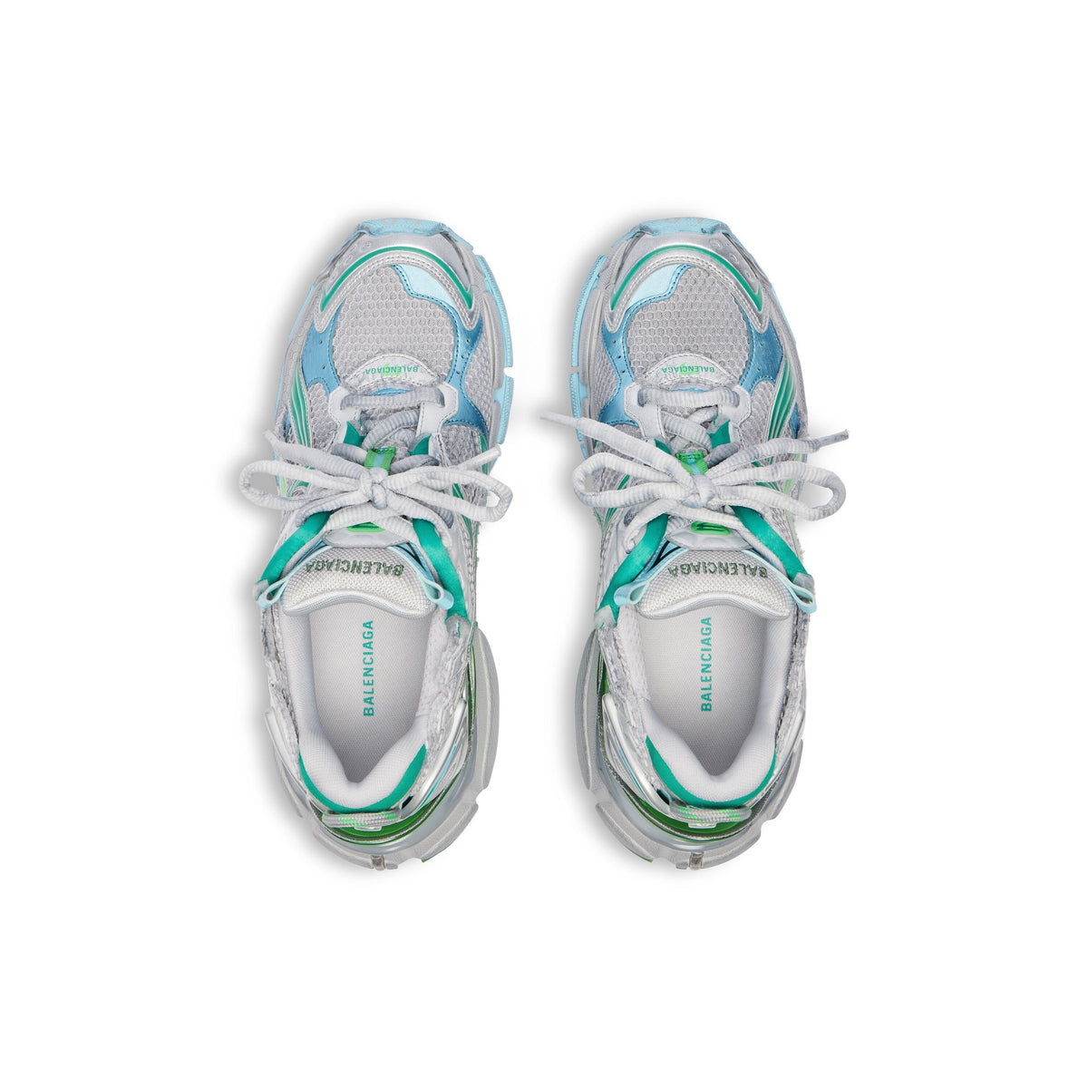 Balanciaga Runner Vert Et Bleu