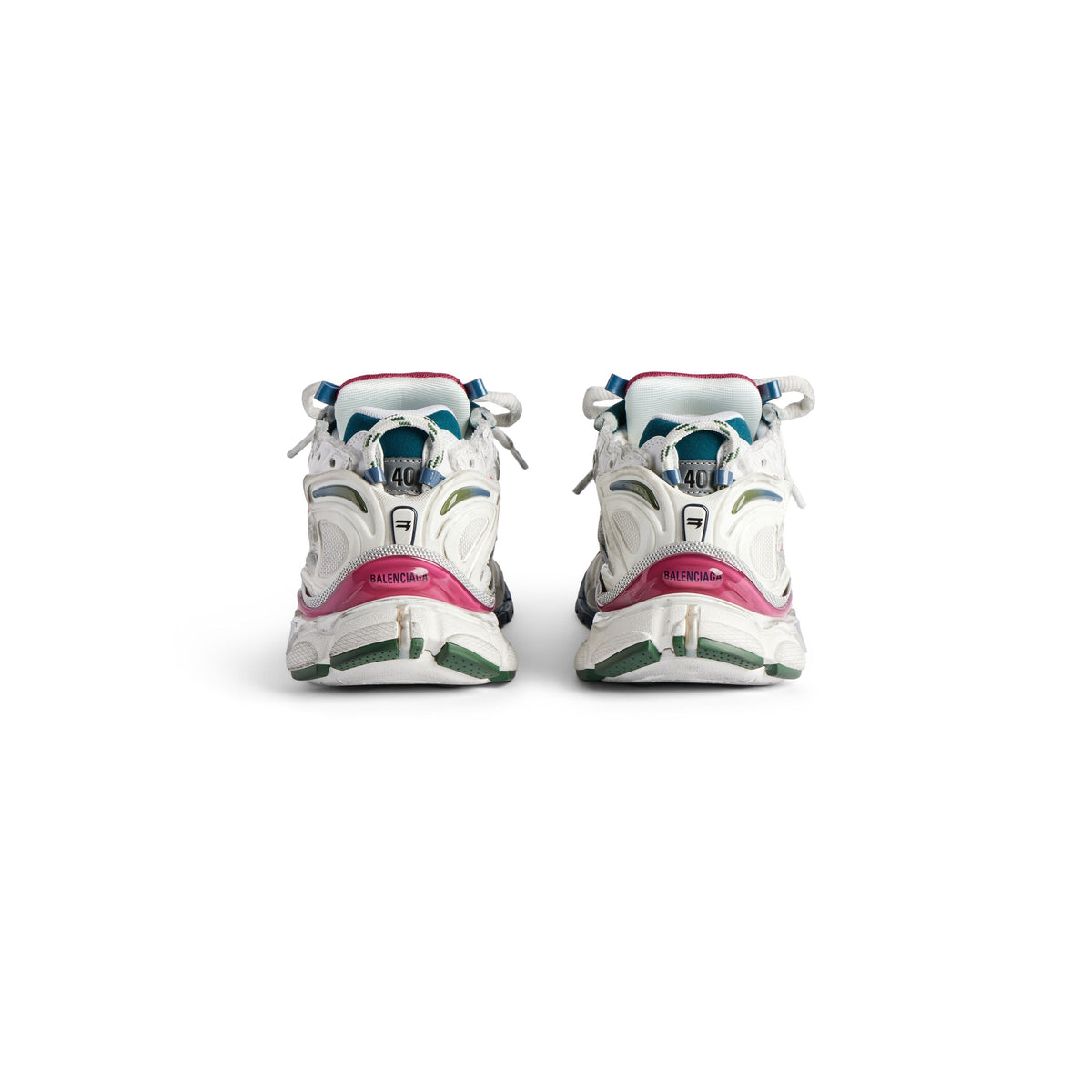 Balanciaga Runner Blanc Et Vert Foncé
