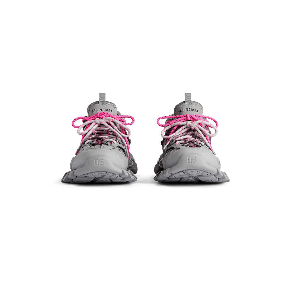 Balanciaga Track Gris Avec Laces Rose