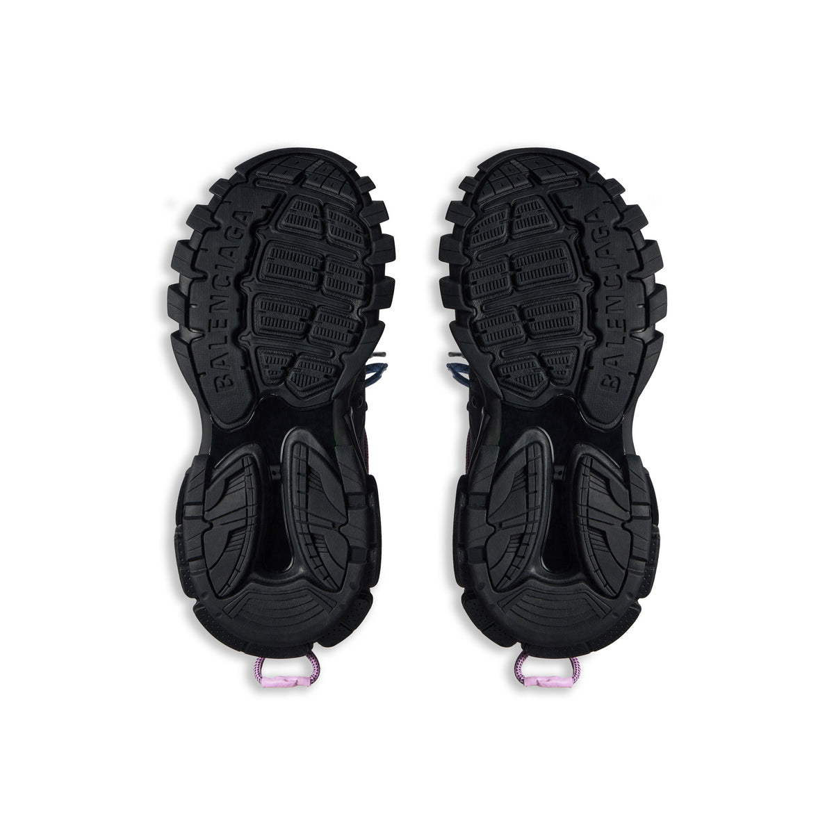 Balanciaga Track Noir Avec Laces Rose Et Bleue