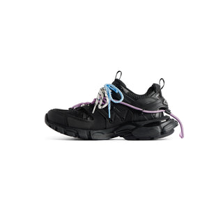 Balanciaga Track Noir Avec Laces Rose Et Bleue
