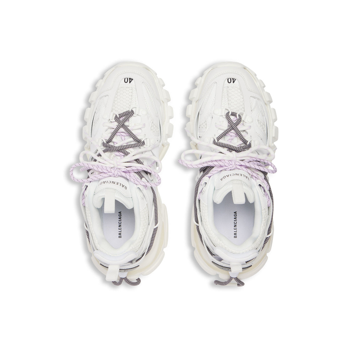 Balanciaga Track Blanc Avec Laces Blanche et Lilas