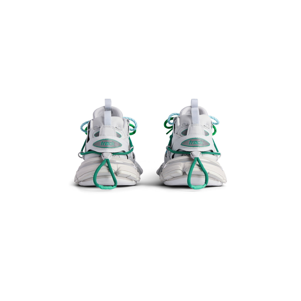 Balanciaga Track Gris Avec Laces Verte et Bleue
