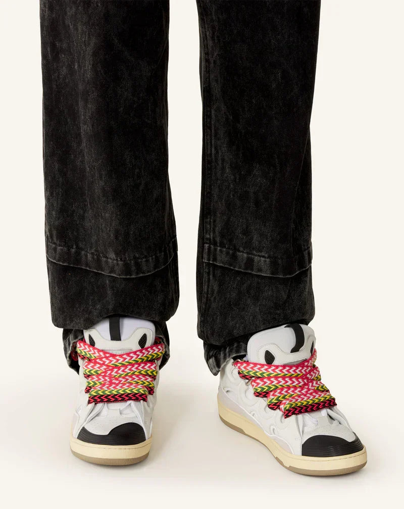 Lanvin Curb Blanc Et Multicolore