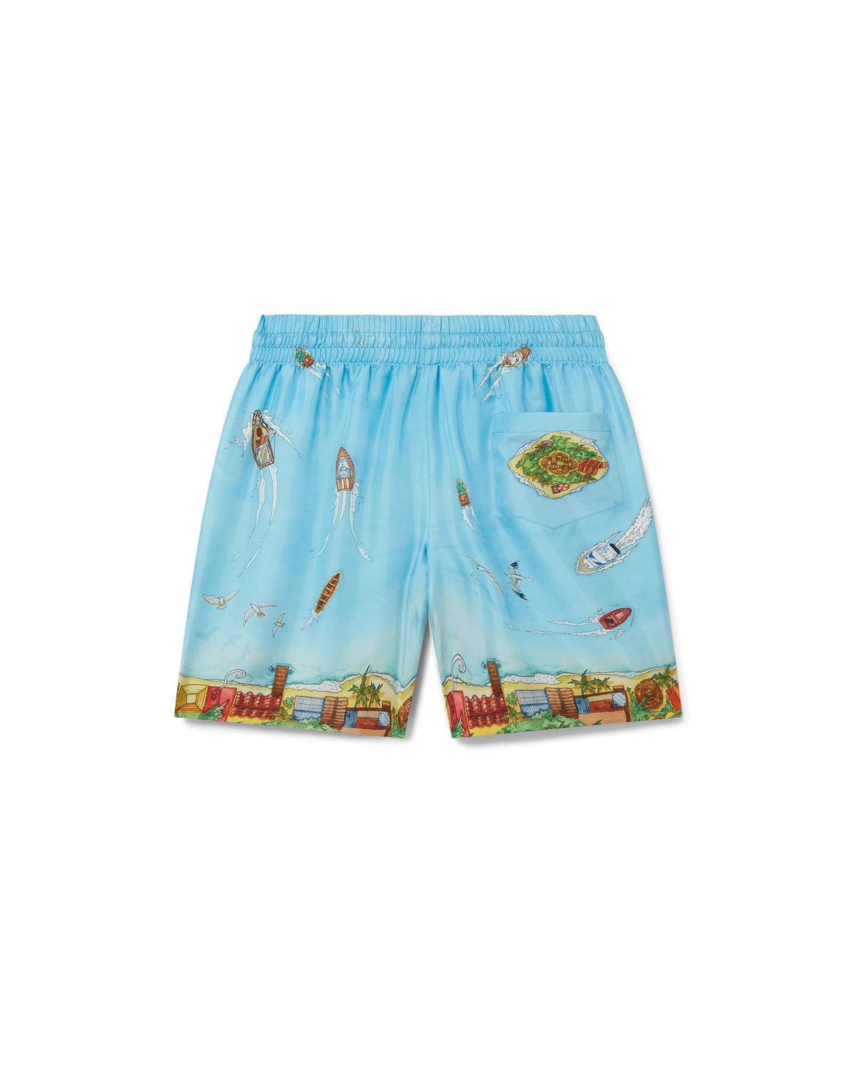 Maison Sur Piloti Silk Shorts