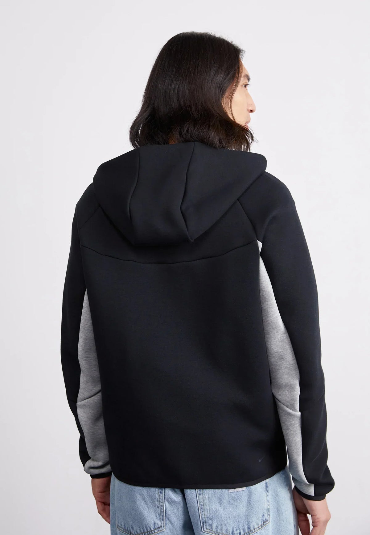 Nike Tech Fleece Zippé Noir Et Gris