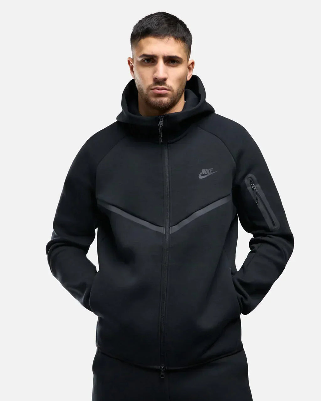 Nike Tech Fleece Zippé Noir