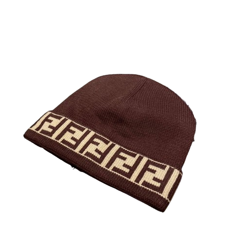 Bonnet Fendi Marron